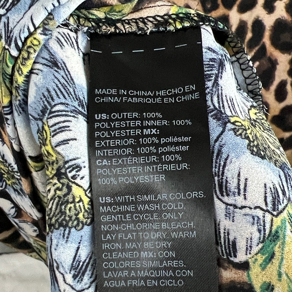 White House Black Market Floral Leopard Slip Dress - Picture 8 of 9
